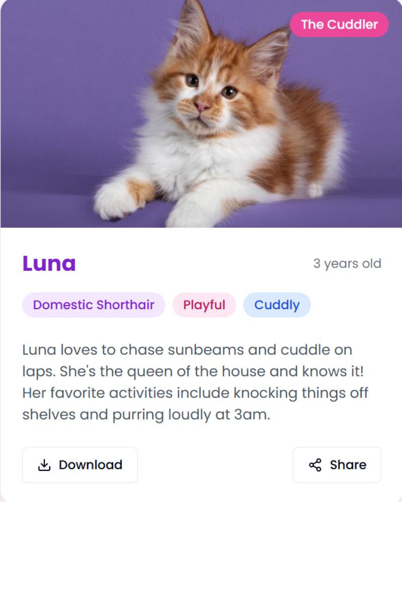 The Cuddler template example