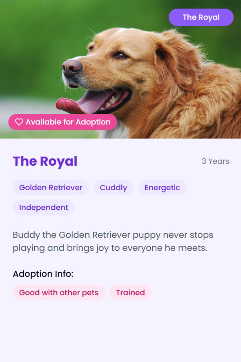 The Royal template example